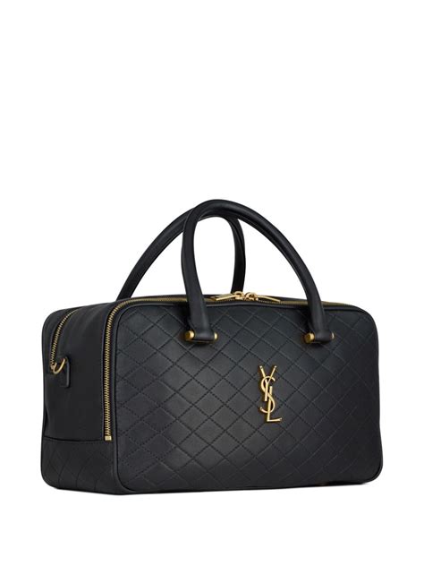 ysl liya bag|Saint Laurent Lyia Quilted Leather Duffle Bag .